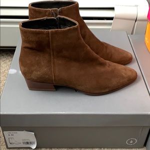 Aquatalia Fire Booties Chestnut size 6